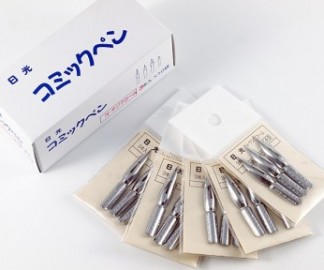 Nib Tachikawa/Nikko Comic Pen N-Saji (357) Chrome, Pack of 3