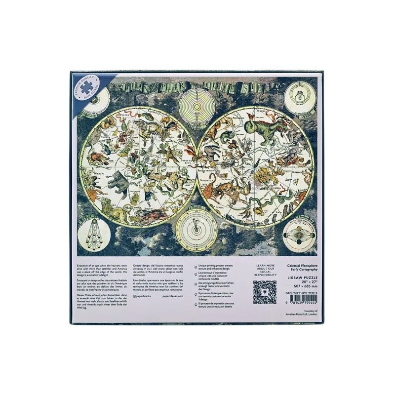 Planisphere Paper Jigsaw puzzle 1000pcs Celestial Planisphere Paperblanks
