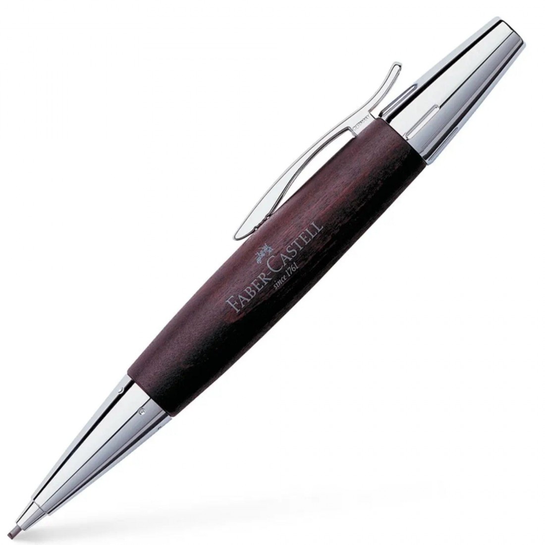 Faber Castell E-Motion Pearwood Dark Brown Twist Mechanical Pencil 138381