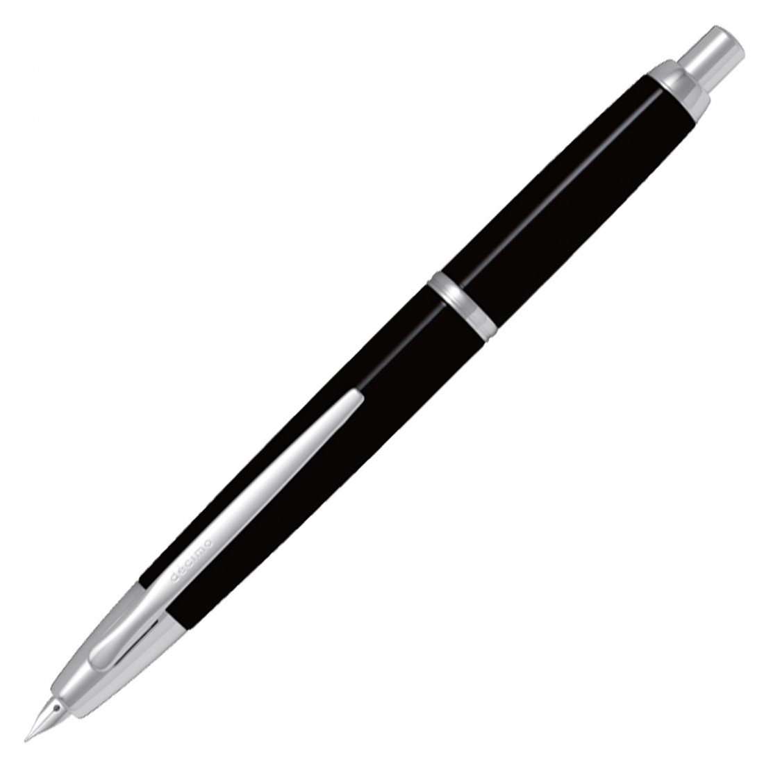 Pilot Capless (Vanishing point) Decimo FCT-1500RR Black Fountain Pen