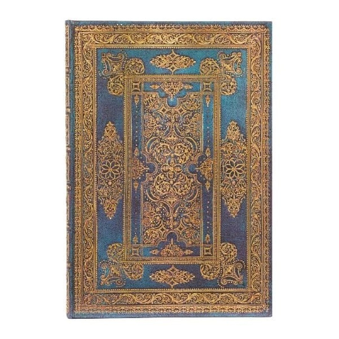Paperblanks notebook midi 12x18cm, hard cover, elastic closure, lined, 144 pages, 120g, Luxe design, Blue Luxe, 95910