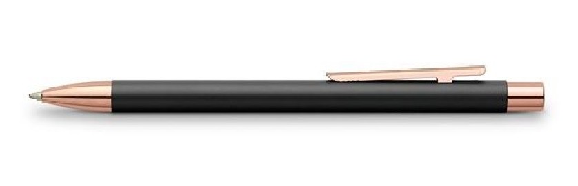 Faber Castell ballpen NEO Slim Metal Black Rosegold 343320