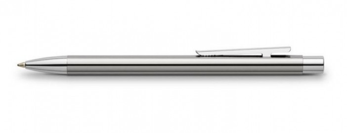 Faber Castell Ball Pen NEO Slim, Shiny Stainless Steel, 342020