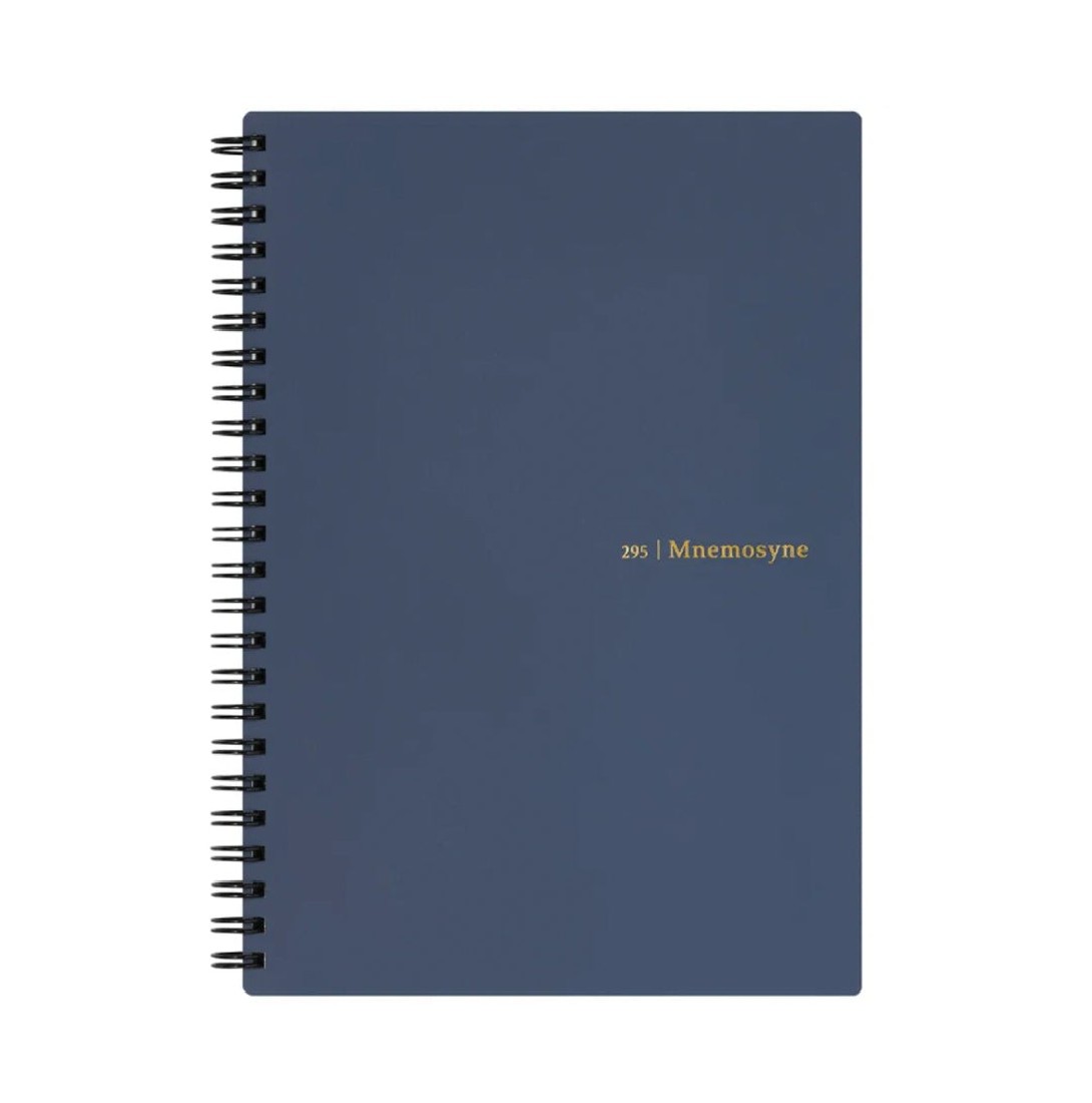 Mnemosyne spiral notebook navy 295-72 A5 5mm 80sheets ruled 80gr