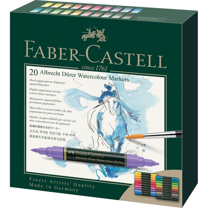 Faber Castell Albrecht Durer Watercolour Markers Set 20 160320 Faber Castell Albrecht Durer Watercolour Markers Set 20 160320