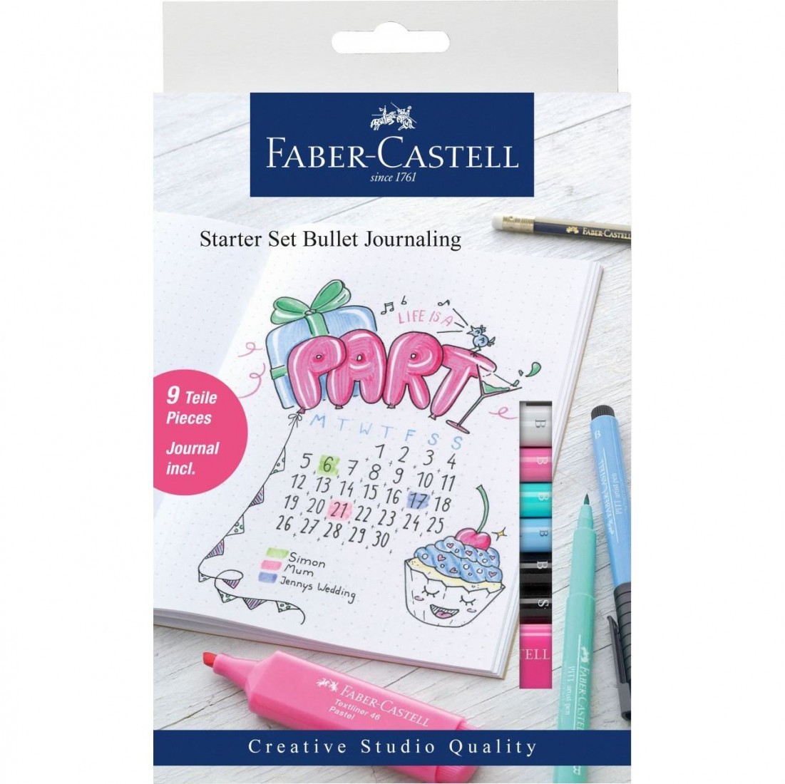 Faber Castell Bullet journaling starter set, 9pcs, 267125