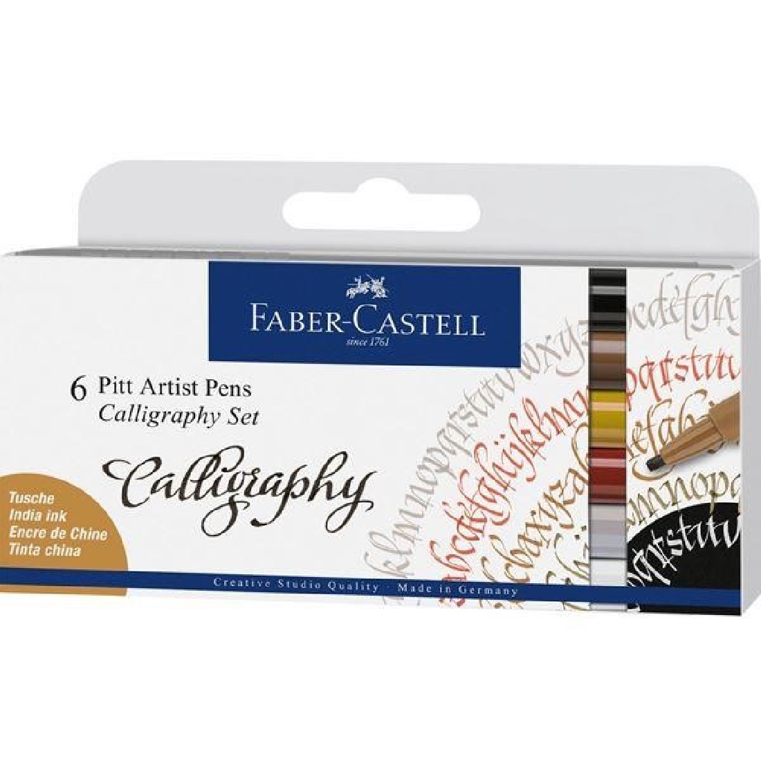 Faber-Castell 4 Pitt Artist Pens Calligraphy Set, 167505