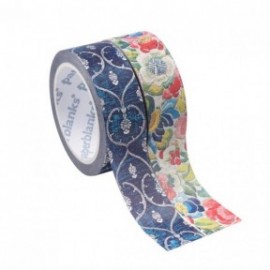 Paperblanks Washi Tape Blue Velvet/Pear Garden