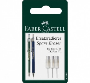 Faber Castell TK-Fine spare erasers for mechanical pencil set of 3 131594