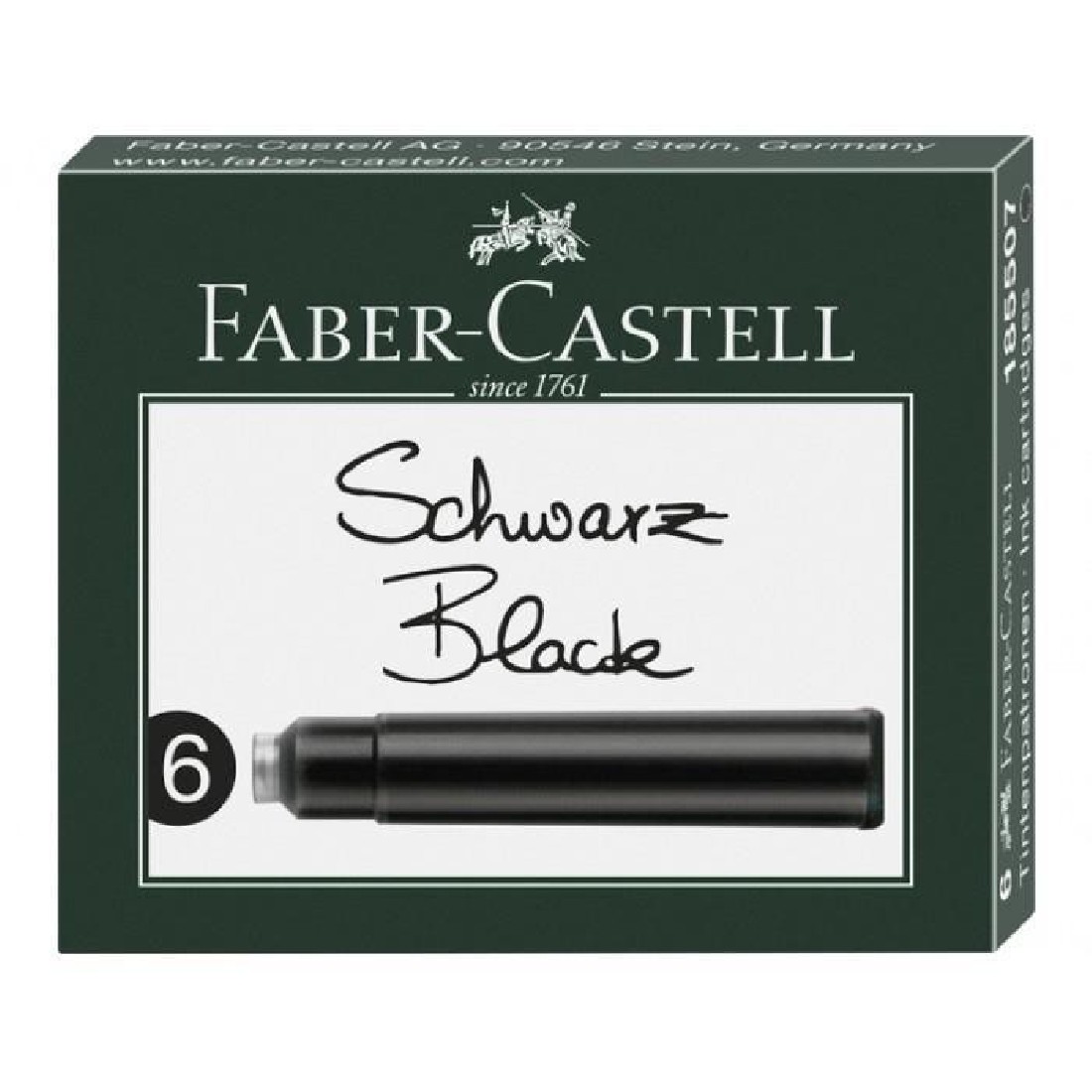 Faber Castell Ink Cartridges Black 185507