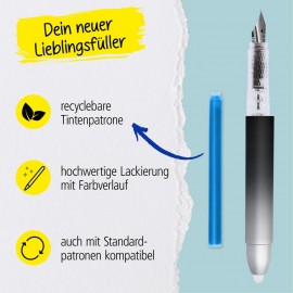 Erasable Fountain Pen ONLINE magiXX Dark Shadow 030325