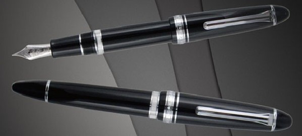 Sailor 1911 Classic Realo Black Silver Fountain Pen