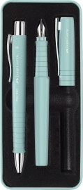 Faber Castell Poly Caribic Blue Set 241053 Fountain pen and Ballpen