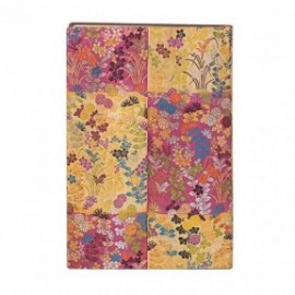 Paperblanks notebook Japanese Kimono, Kara - ori Pink, mini 9x14, ruled, soft cover