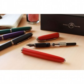 Teranishi Guitar fountain pen red GFPN-RD-F with converter