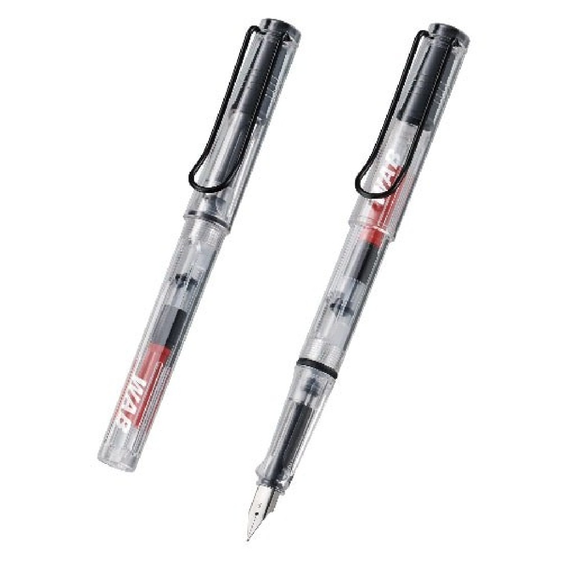 WAB-6633 clear fountain pen with converter