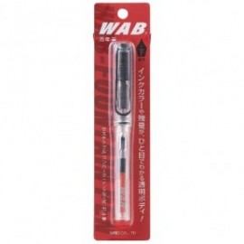 WAB-6633 clear fountain pen with converter