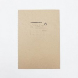 Tomoe River FP 52gsm Economy Notebook by Sanzen 14 x 21 cm (A5 Size), 5 mm Dots, White, 64 Pages (32 Sheets),  (SRS-A5M-DW)