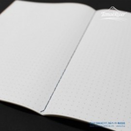 Tomoe River FP 52gsm Economy Notebook by Sanzen 14 x 21 cm (A5 Size), 5 mm Dots, White, 64 Pages (32 Sheets),  (SRS-A5M-DW)