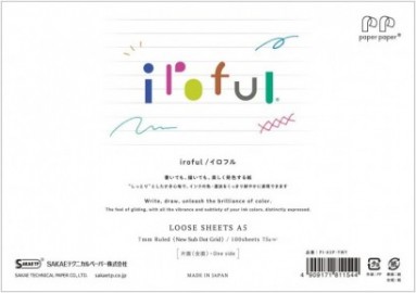 iroful 75 gsm Loose Sheet, 148X210mm, 100 Sheets/Pack, 7mm Ruled, Landscape, White, 1 pack (PI-A5P-YWY)