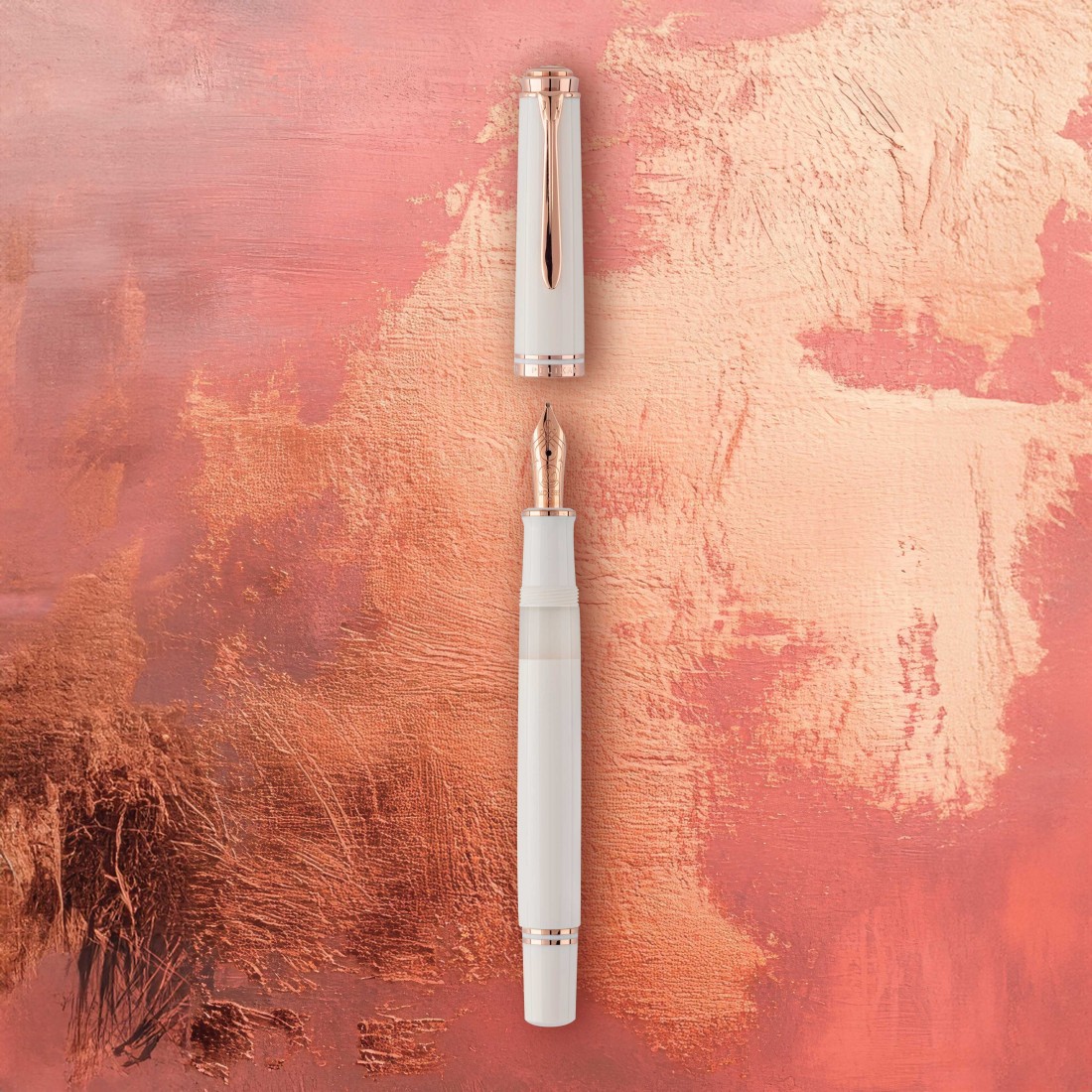 Pelikan Souverän M600 White Rose Gold Special Edition Fountain Pen