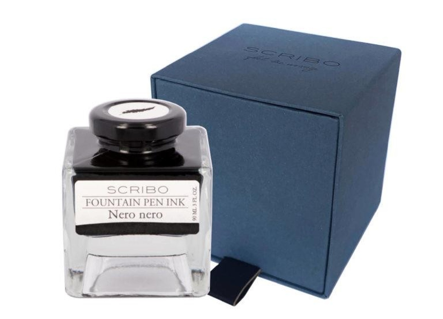 Scribo Nero Nero, deep and absolute 90ml bottle ink