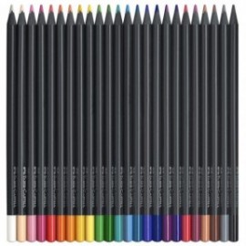 Faber Castell Black Edition colour pencils, cardboard box of 24 116424