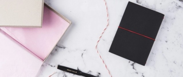 Paper Republic grand voyageur pocket black leather  journal