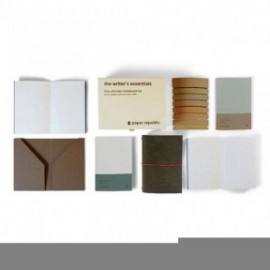 Paper Republic the writers essentials pocket olive green leather journal kit