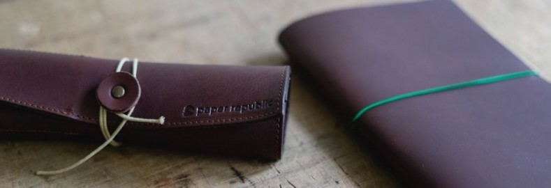 Paper Republic the writers essentials pocket chestnut leather journal kit