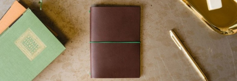 Paper Republic the writers essentials pocket chestnut leather journal kit