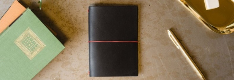 Paper Republic the writers essentials pocket black leather journal kit