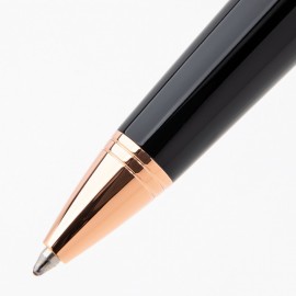 Monteverde USA Impressa, Ballpoint Pen, Black with Rose Gold Metal Trim MV29865