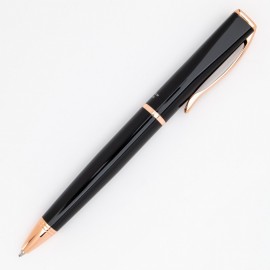 Monteverde USA Impressa, Ballpoint Pen, Black with Rose Gold Metal Trim MV29865
