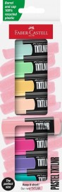 Faber Castell Highlighters, Mini Pastel Colors - Box of 8 - 154218