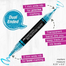 Faber Castell shake & paint 6 Acrylic Metallic Markers 285517