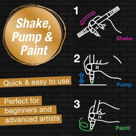 Faber Castell shake & paint 6 Acrylic Metallic Markers 285517