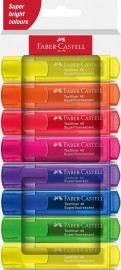 Faber Castell Highlighters, Fluo Colors - Box of 8 - 254648