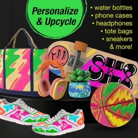 Faber  Castell Shake & Paint Acrylic Neon Markers, black edition 285505