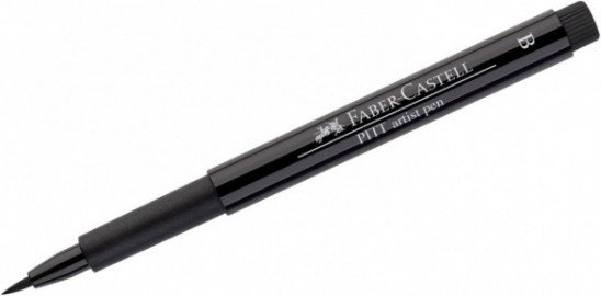 Faber Castell Art & Graphic Pitt Artist Pen Brush India Ink Pen, Black 167499