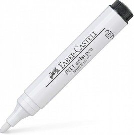 Μαρκαδόρος Pitt Artist Pen White B 101 167601 Faber Castell