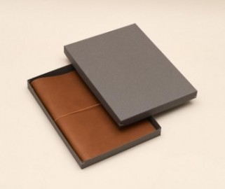 Paper Republic A4 Leather Portfolio Cognac
