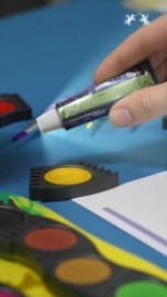 Faber Castell Glow in the dark glitter 12 ml, 2 tubes, 125092