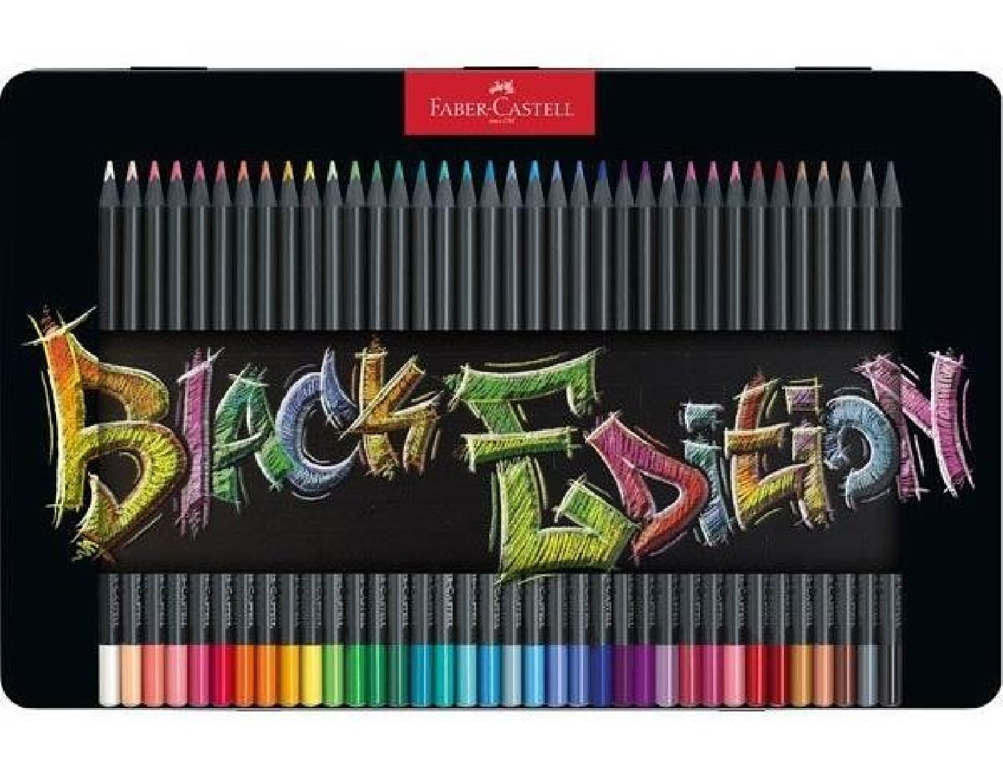 Faber Castell Black Edition 36 Colouring Pencils, Shatterproof, for Children and Adults 116437