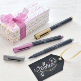 Metallics Marker cardboard wallet of 6 160706 Faber Castell