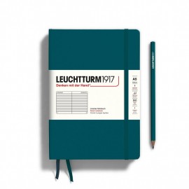 Leuchtturm 1917 Notebook A5 Pacific Green Ruled, Hard Cover