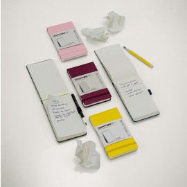 Leuchtturm 1917 Reporter Notepad A6, Lemon, Ruled Hard Cover