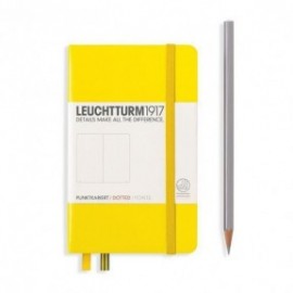 Leuchtturm 1917 Notebook A6, Lemon, Dotted Hard Cover