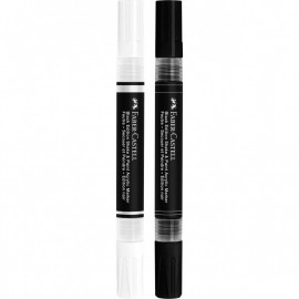 Faber Castell Black Edition Shake&Paint Acrylic Marker 2 pcs, black/white 285503