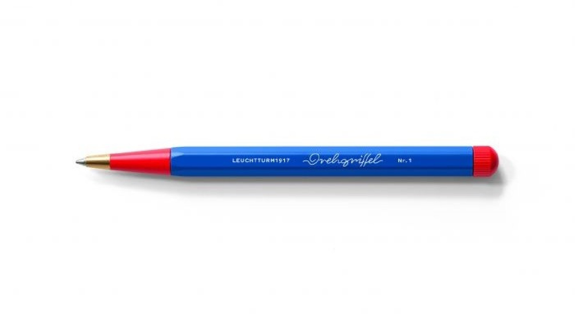 Leuchtturm 1917 Drehgriffel Nr.1 Bauhaus Edition, Royal blue/Red Ballpoint pen with royal blue ink